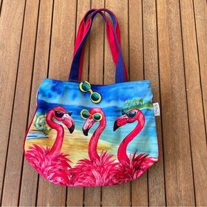 Paul Brent “Girls want to have fun” Flamingo Small/Medium Tote Bag